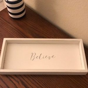 Wooden sign